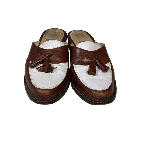 COLE HAAN Women’s BROWN AND WHITE MULE SHOES SIZE 7.5 AA - Picture 6 of 11